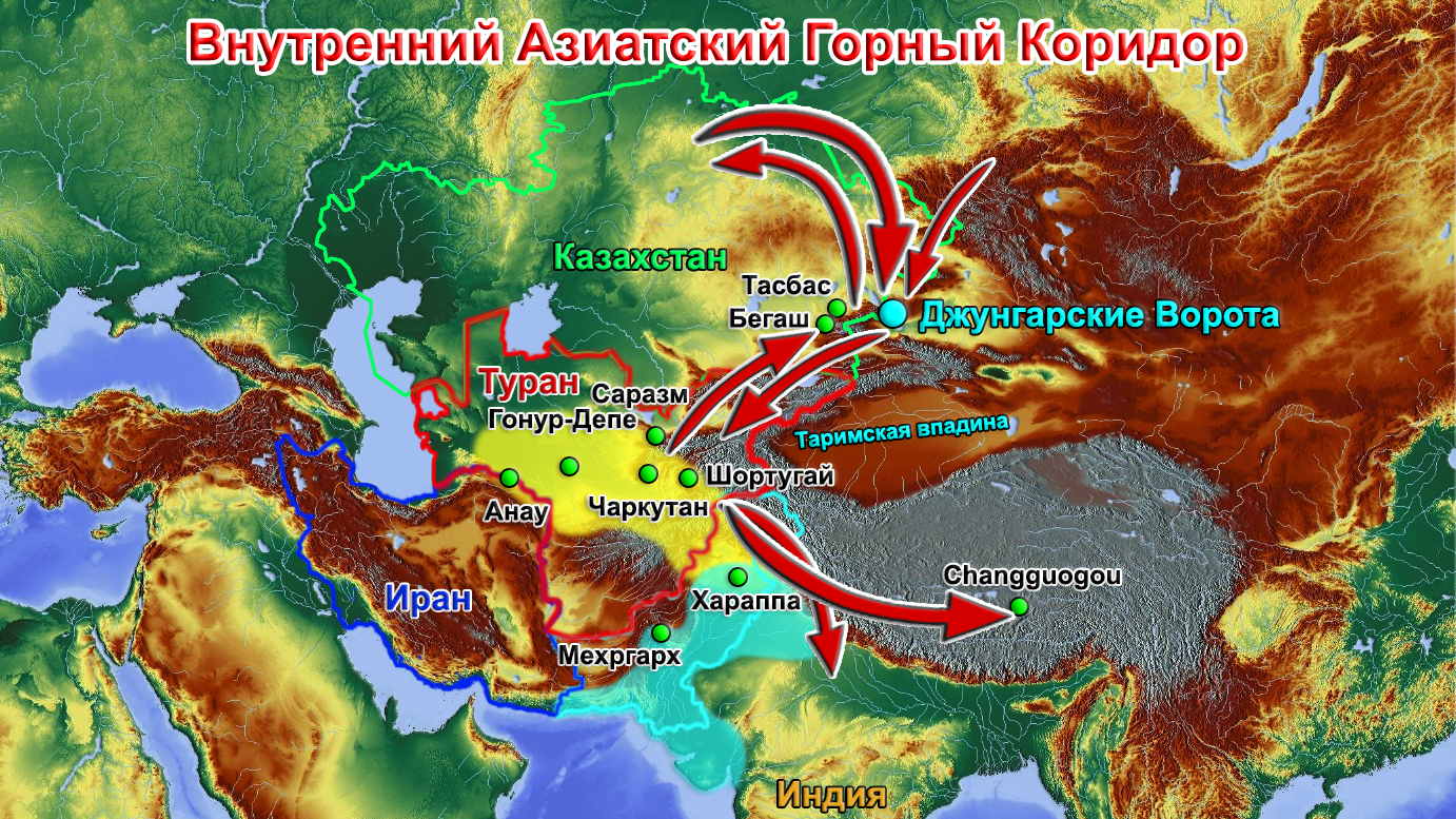 Population history of Central and South Asia according to ancient DNA - My, The science, Story, Population genetics, India, Southern Asia, Central Asia, Video, Longpost, Indo-Europeans, GIF