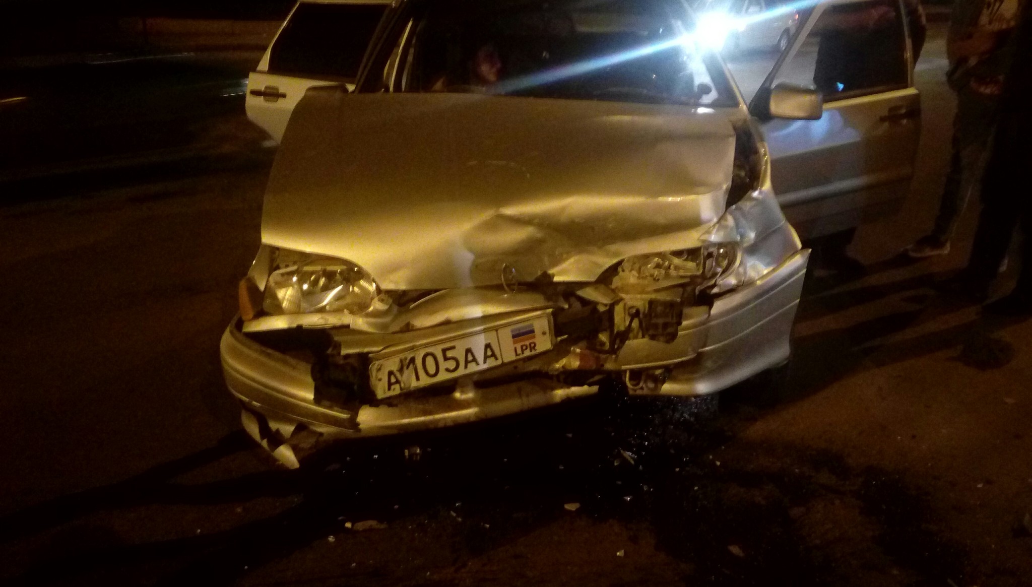 First time in an accident - My, Crash, Luhansk, First, Road accident, Girl on BMW, Taxi, Crossroads, Longpost