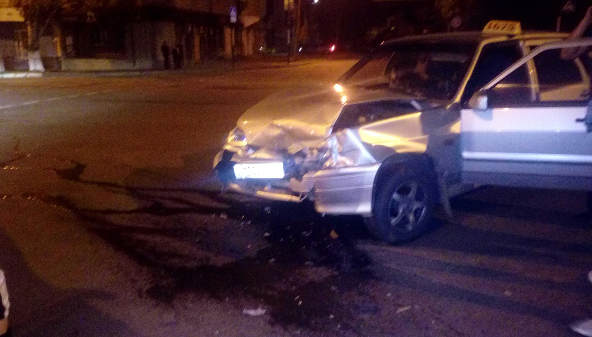 First time in an accident - My, Crash, Luhansk, First, Road accident, Girl on BMW, Taxi, Crossroads, Longpost