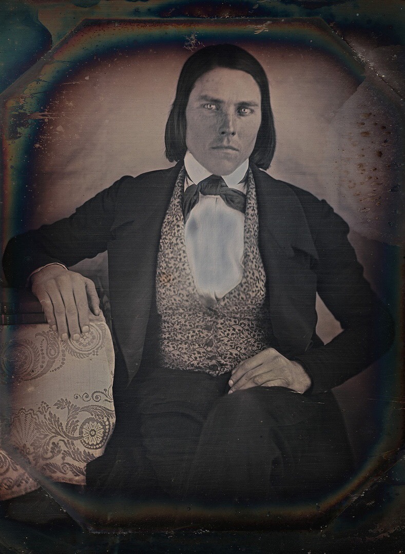 The spirit of the gold rush daguerreotype - Golden fever, Portrait, Gold, From the network, Longpost