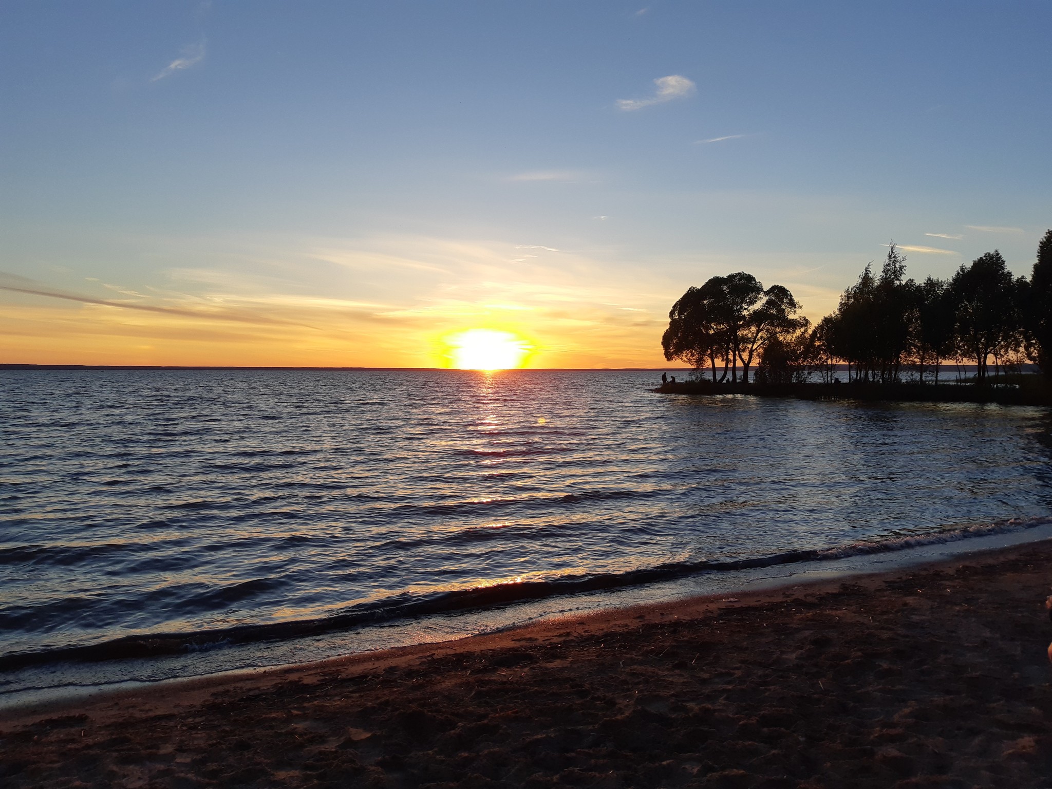 Lake Pleshcheyevo - My, Pleshcheevo Lake, Nature, Sunset, Lake, Sky, The photo, No filters, Longpost