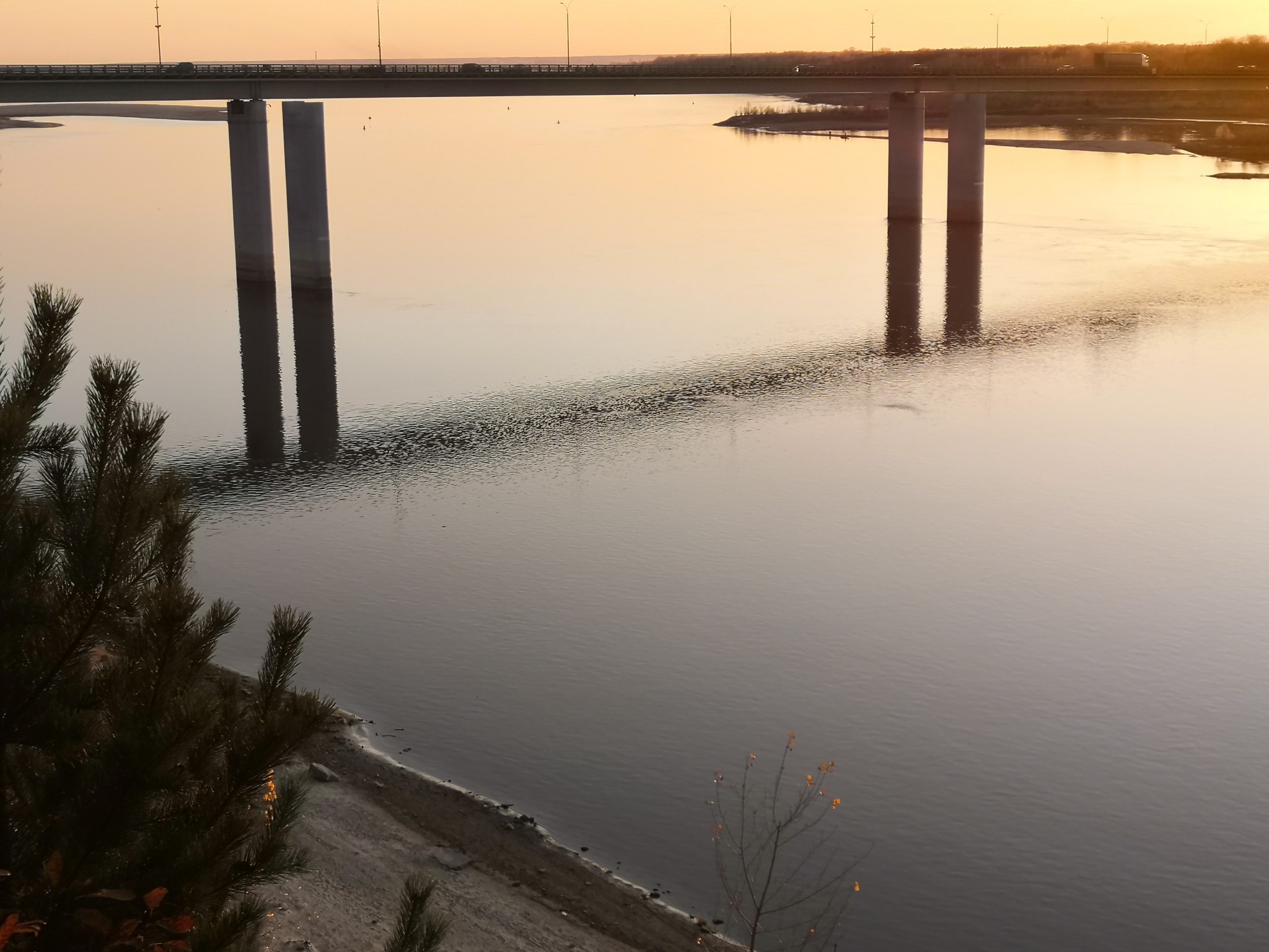 The last warm days - My, The photo, Camping, Sunset, Longpost, Ob, Novosibirsk