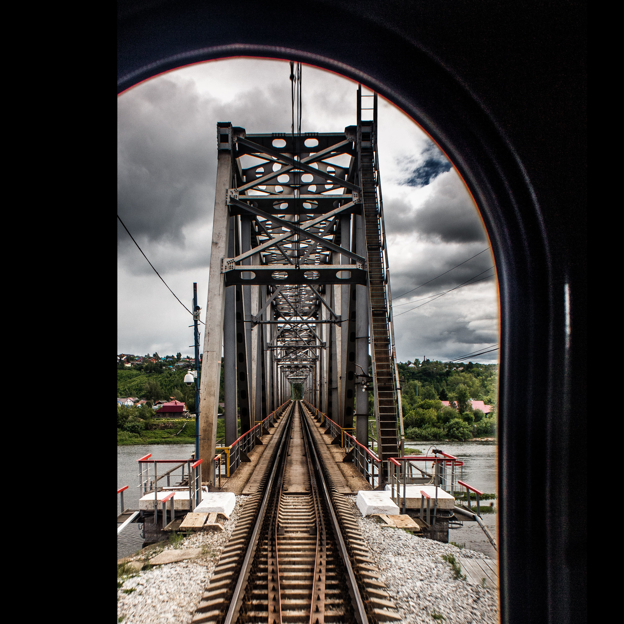 In the window of the last carriage - My, The photo, Railway, Middle Ural, Romance, Longpost