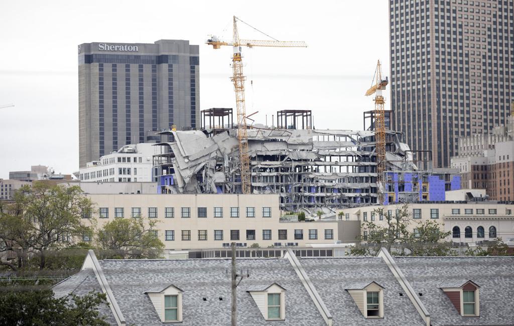 Hard Rock Hotel collapsed during construction - USA, New Orleans, Hotel, Building, Collapse, Vertical video, Video, Longpost