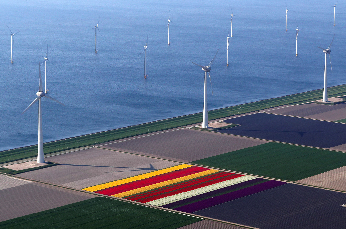 Photo selection: Industrial landscape. - Industry, Energy, Wind generator, CHP, Germany, China, Netherlands, The photo, Longpost, Netherlands (Holland)