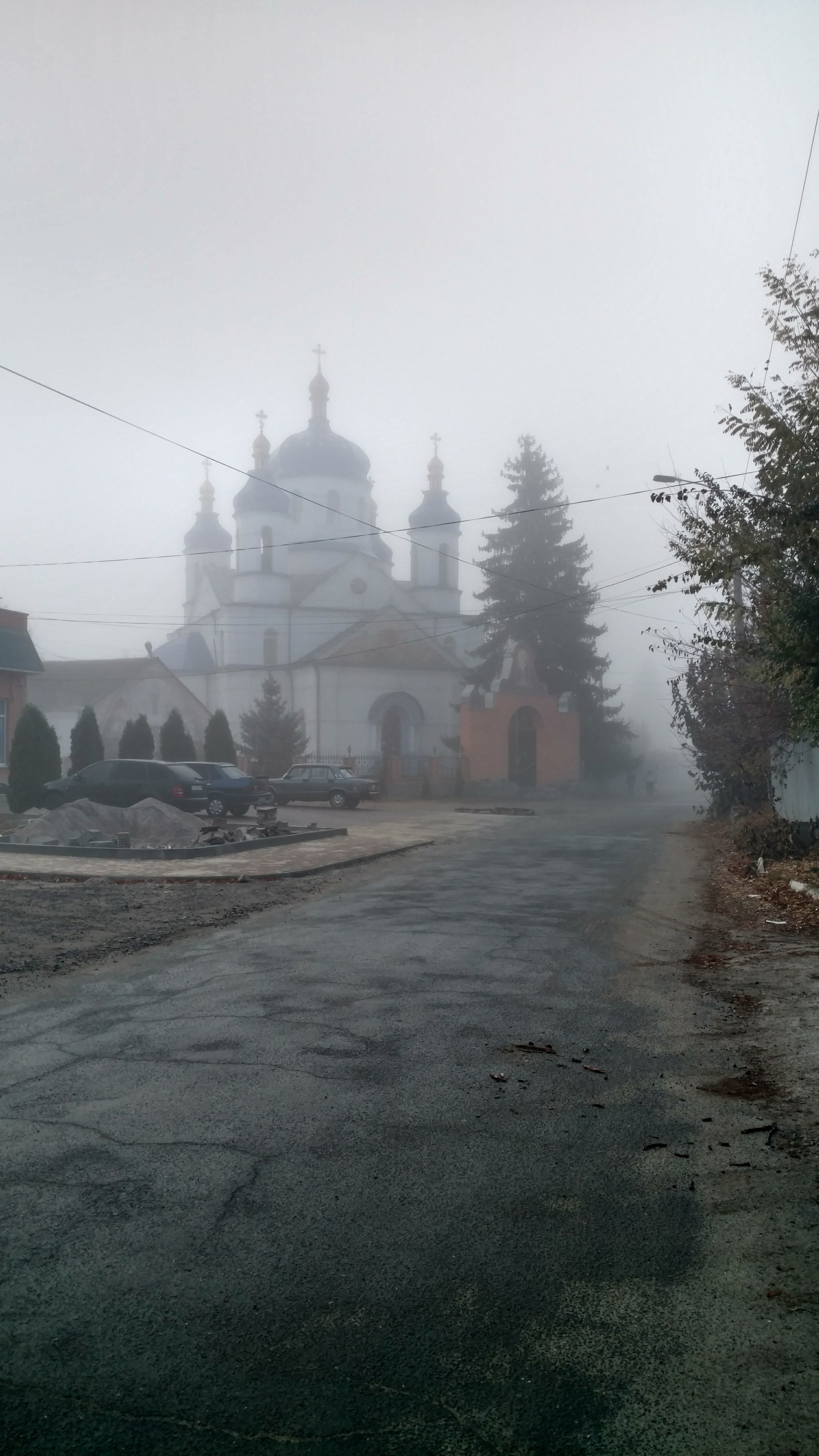 Бабье лето в центральной Украине - Моё, Осень, Бабье Лето, Туман, Длиннопост