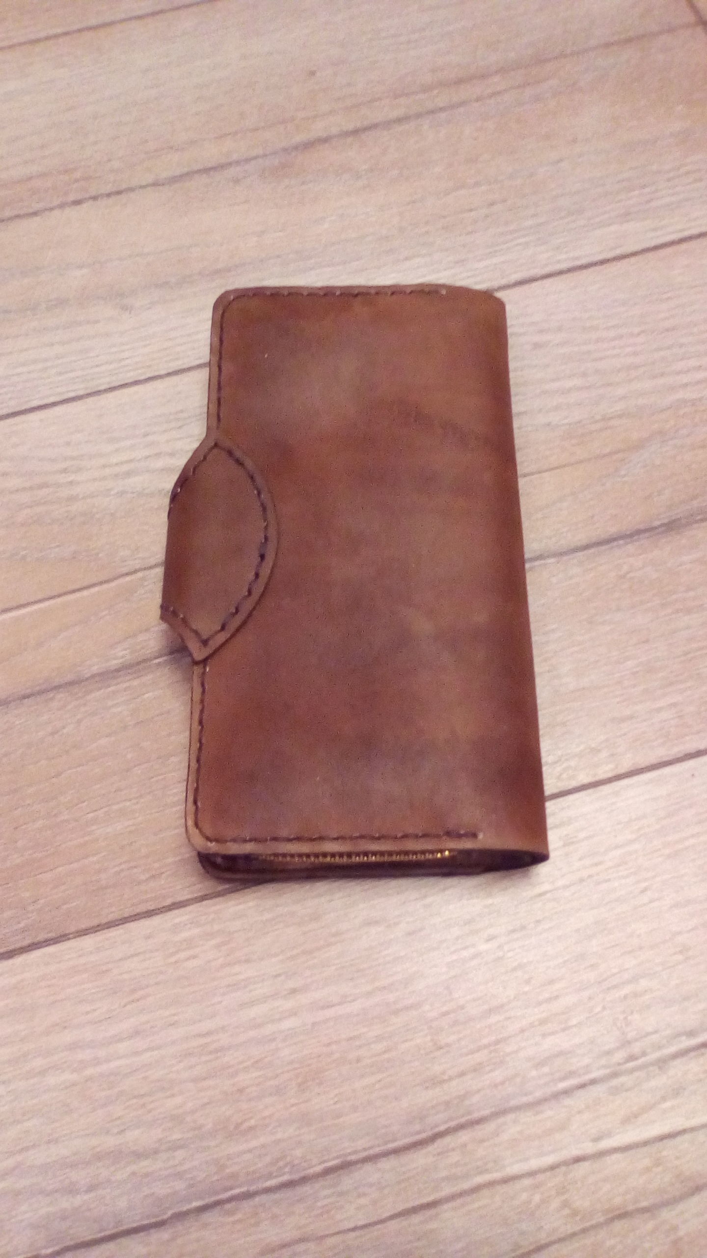 Leather wallet 3 - My, Needlework without process, With your own hands, Leather products, Longpost