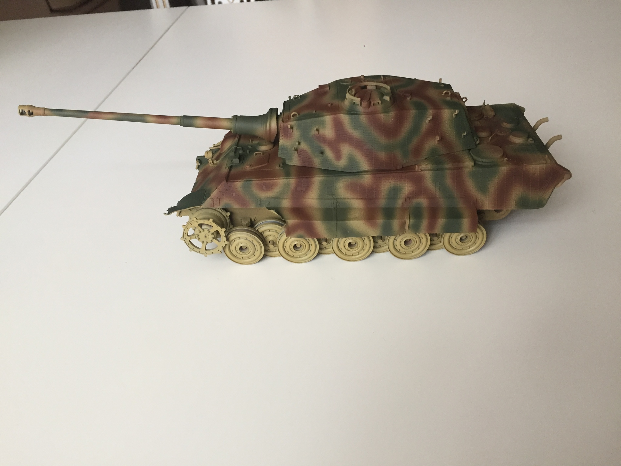 WIP King Tiger Sd.Kfz.182 от Звезды в 1:35 - Моё, Тигр 2, Королевский тигр, 1:35, Масштабная модель, Процесс, Сборка, Покраска, Длиннопост, Tiger II