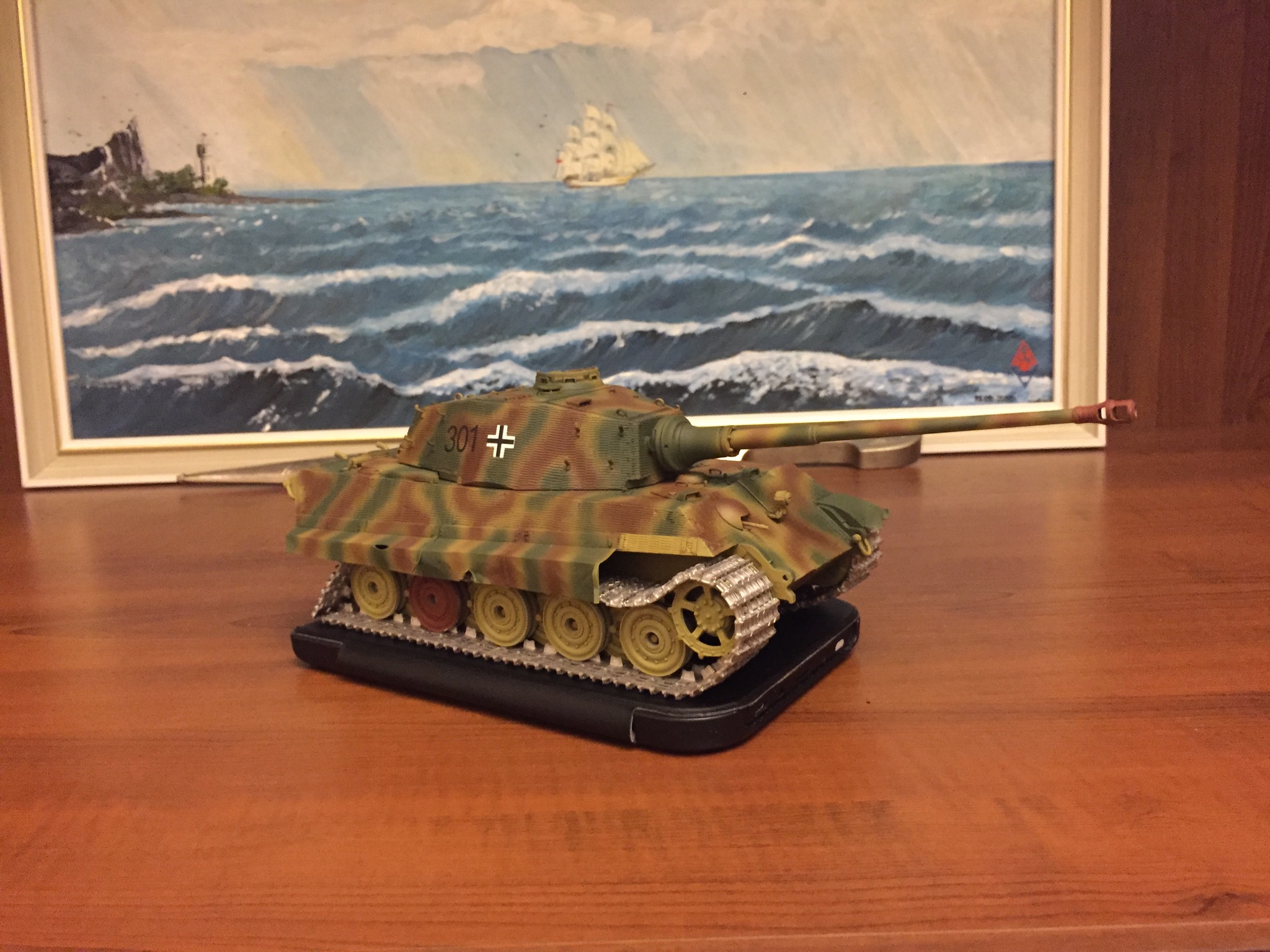 WIP King Tiger Sd.Kfz.182 от Звезды в 1:35 - Моё, Тигр 2, Королевский тигр, 1:35, Масштабная модель, Процесс, Сборка, Покраска, Длиннопост, Tiger II