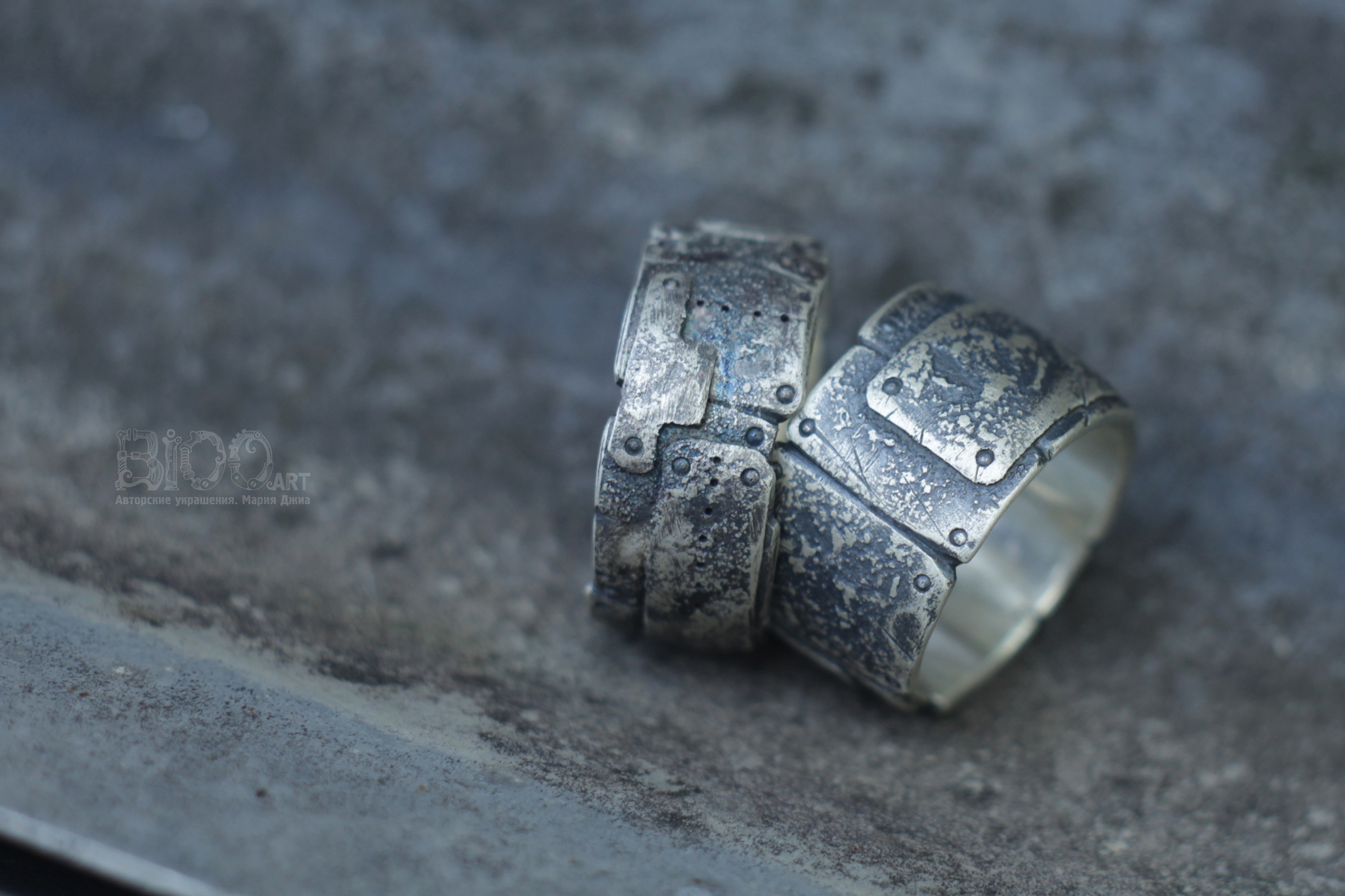 Rings textured, silver. Style - something fantastic) I have been looking for such for a long time and now I learned how to do it myself) - My, Ring, Handmade, Longpost