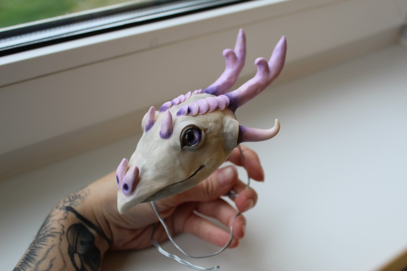 Hand dragon - My, Polymer clay, The Dragon, Handmade, Hobby, Longpost, Needlework without process