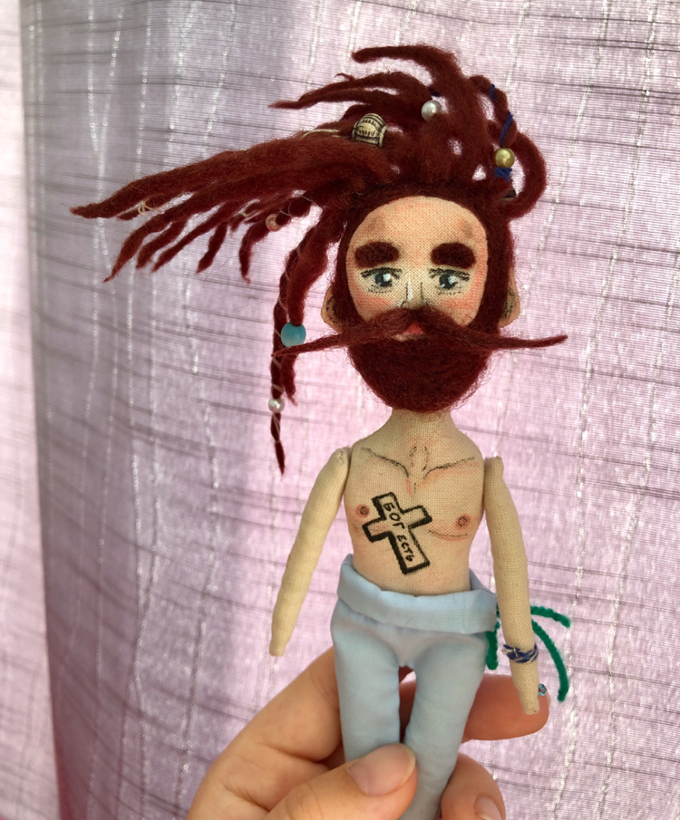 Rastafarian - My, Dreadlocks, Rastafarianism, Rastaman, Rasta, Textile doll, Dreadlocks, Needlework without process, Ja Rastafaray, Longpost