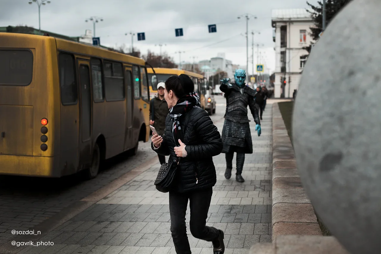 The king of the night walked around Yekaterinburg - Yekaterinburg, Game of Thrones, The photo, Ural, Longpost