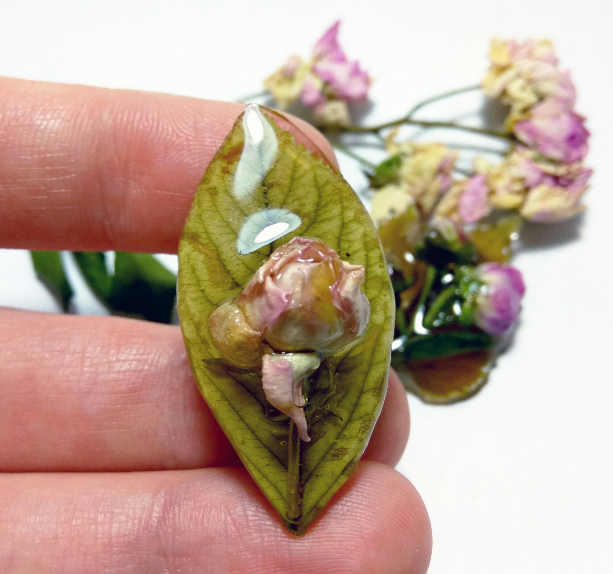 Epoxy resin jewelry part two. - My, Needlework, Epoxy resin jewelry, Epoxy resin, Creation, Bijouterie, Dried flowers, Longpost