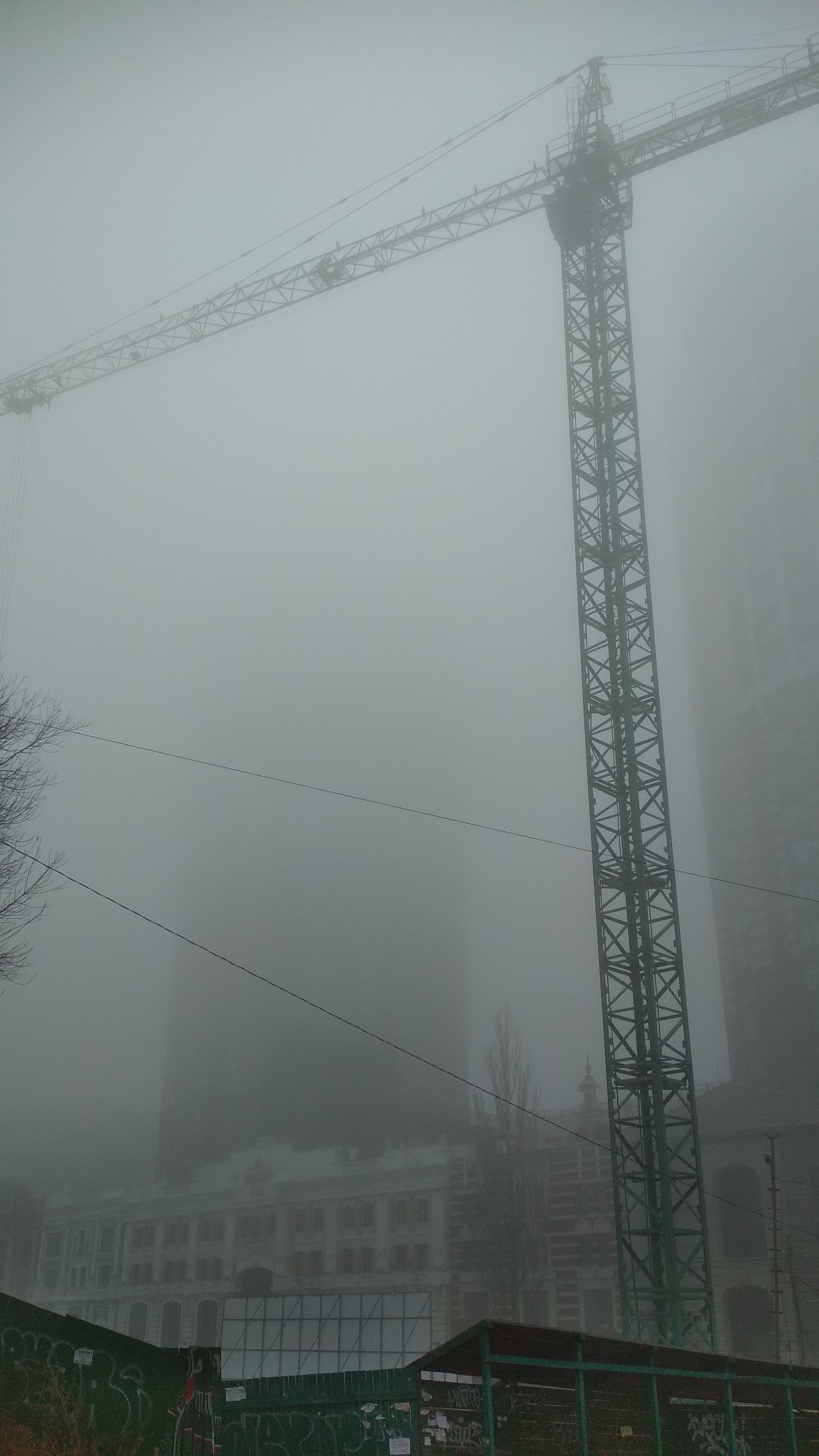 Water in the air - My, Kiev, Fog, Xiaomi redmi 4x, Longpost