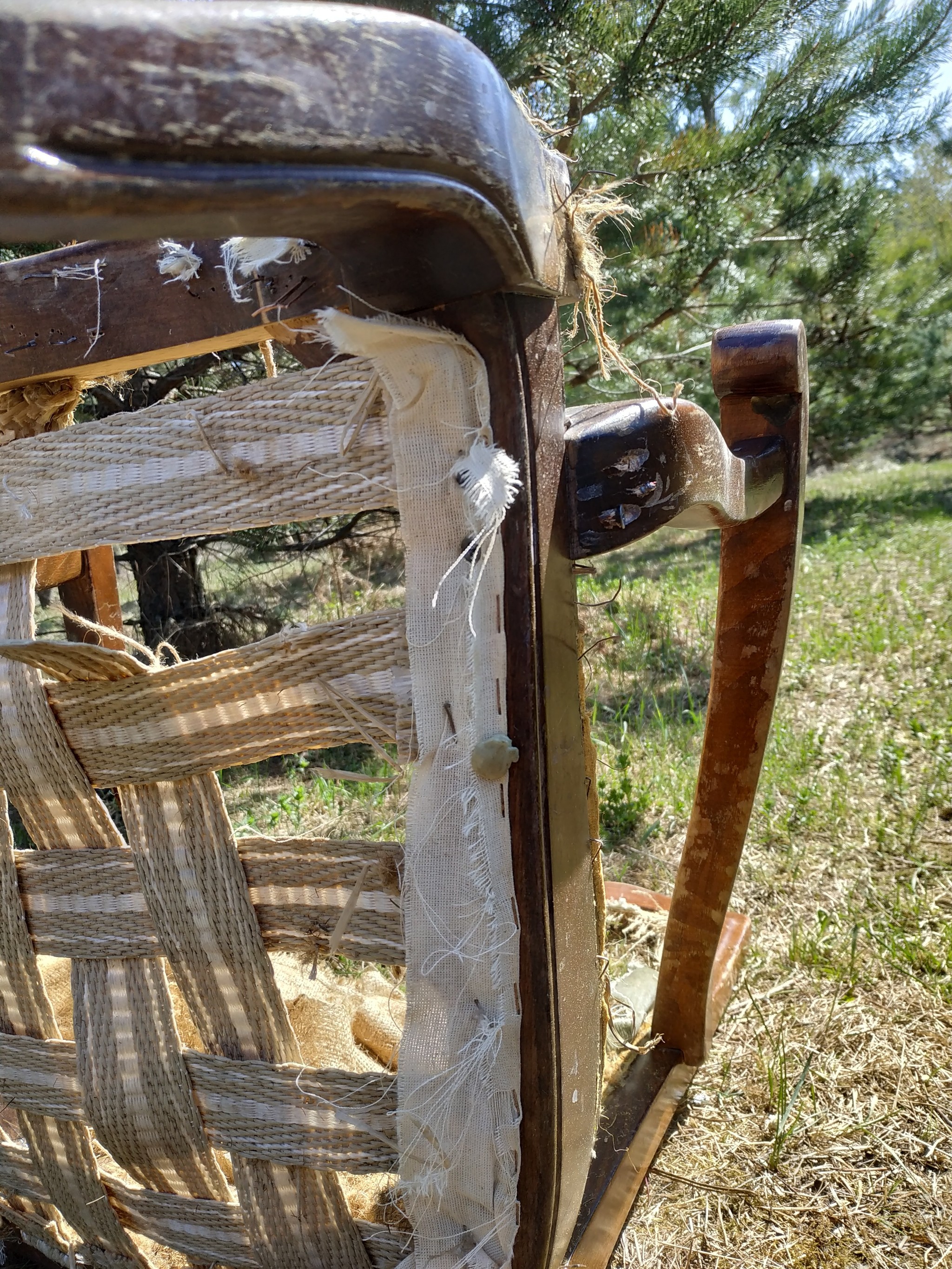 Amateurish restoration of old armchairs. - My, Restoration, Armchair, Workshop, Mat, Longpost