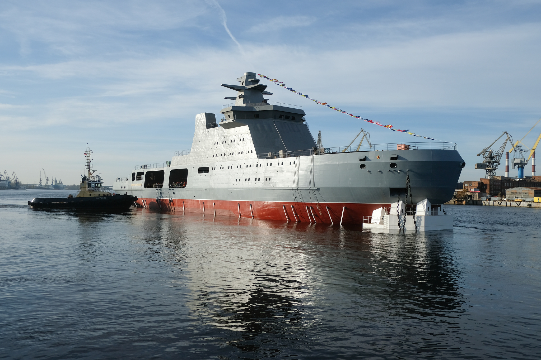 The world's first patrol icebreaker was launched in St. Petersburg - Arctic, Ship, Saint Petersburg, news, The photo