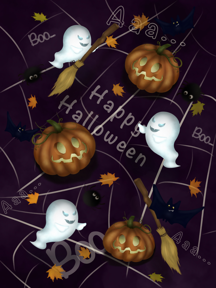 Happy Halloween! - My, Art, Halloween, Drawing, Longpost