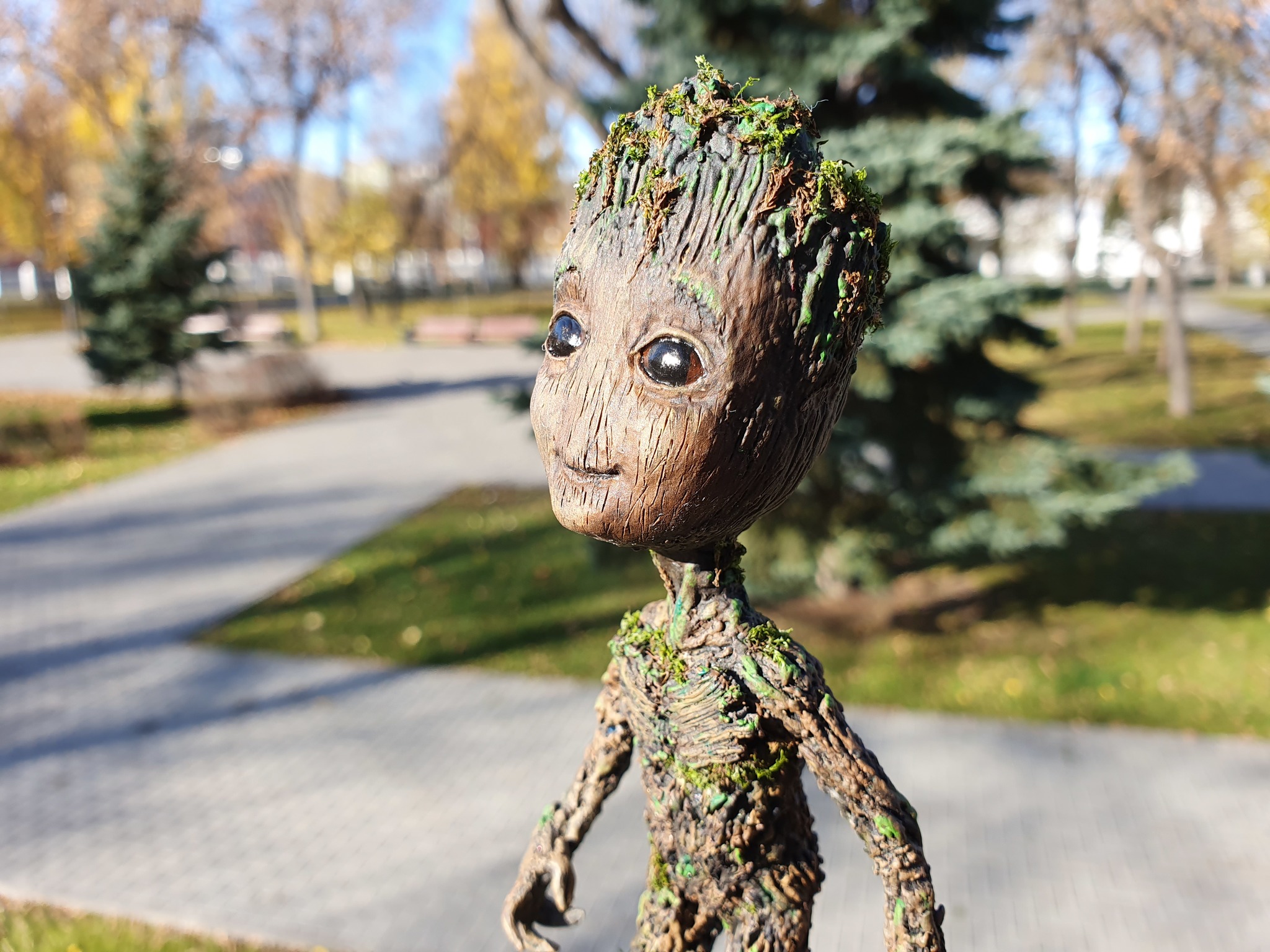 Baby Groot figurine - working on mistakes. Humorous story with pictures. - My, Groot, Guardians of the Galaxy Vol. 2, Polymer clay, With your own hands, Needlework with process, Humor, Longpost