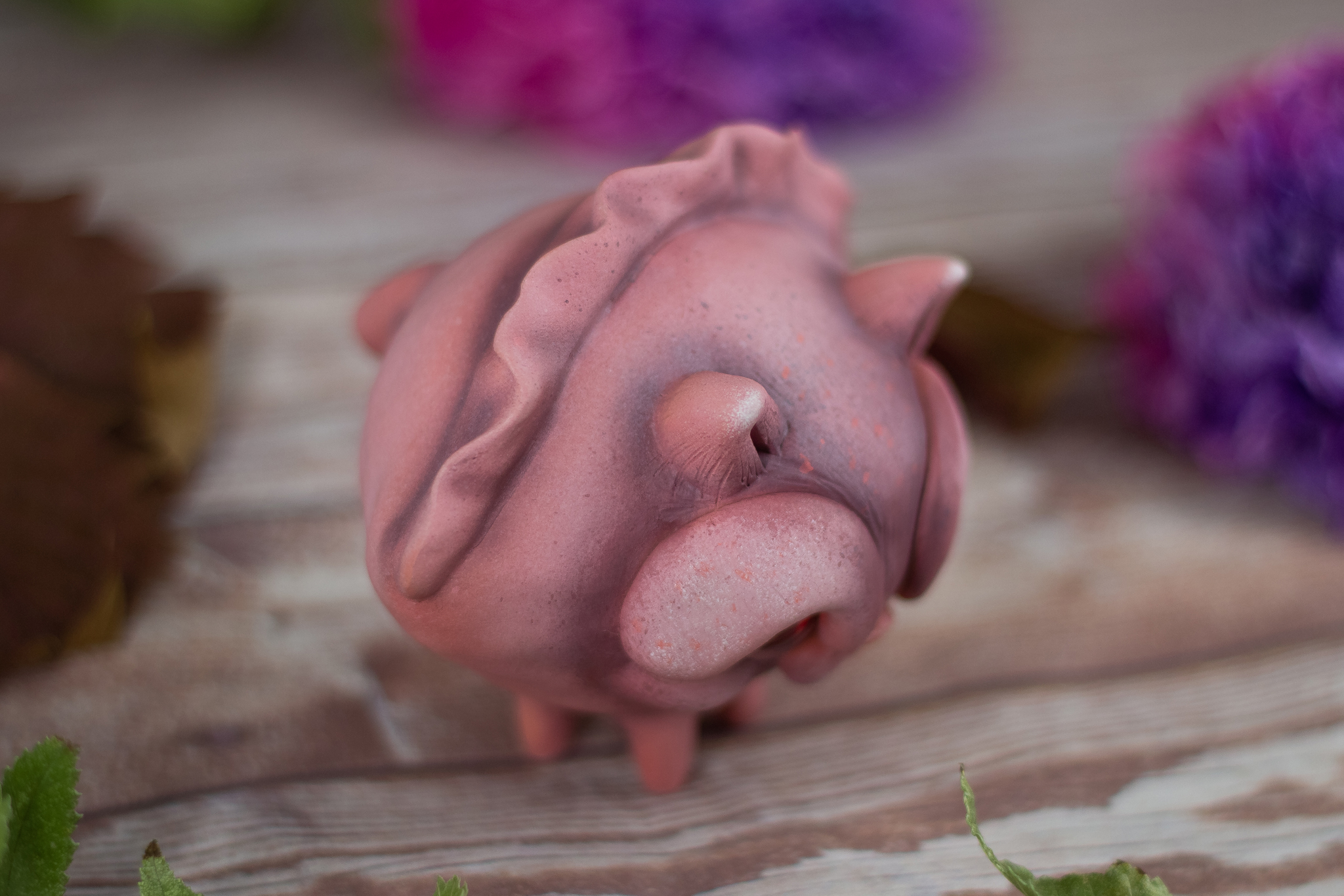 Pink dumpling - My, Needlework without process, Vareniki, Polymer clay, cat, Figurines