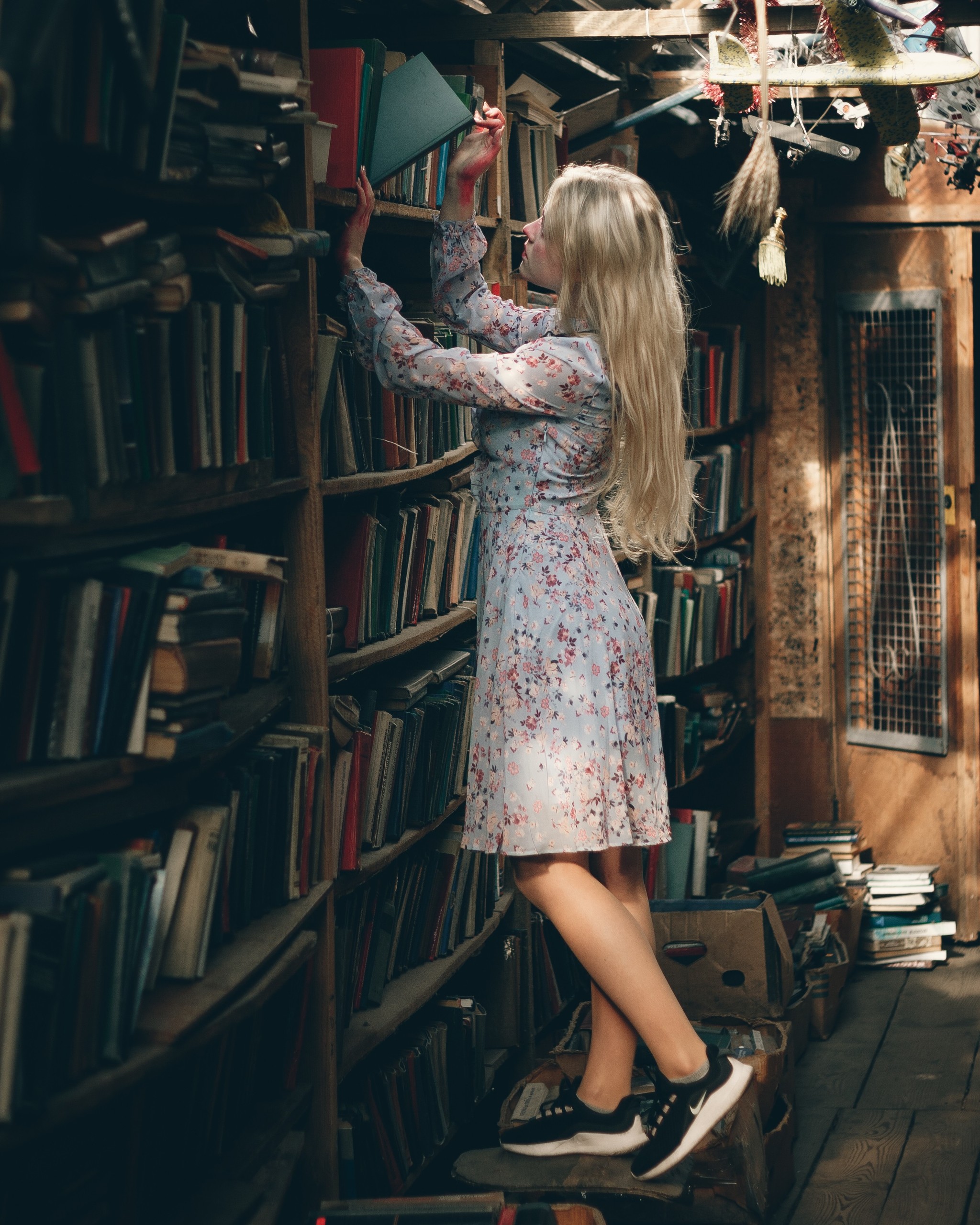 Some photos from the bookcase - My, The photo, Girl, Blonde, Longpost