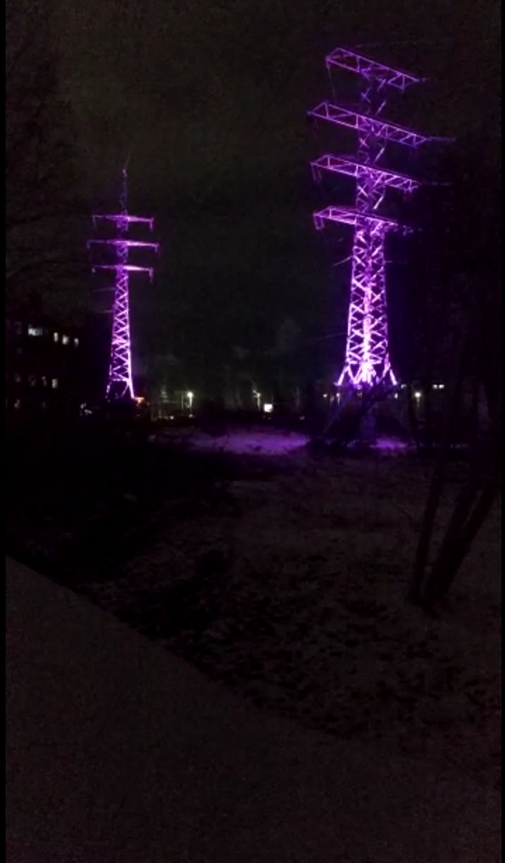 Strange boxes - My, Omsk, Rgb, Video, Longpost, Power lines