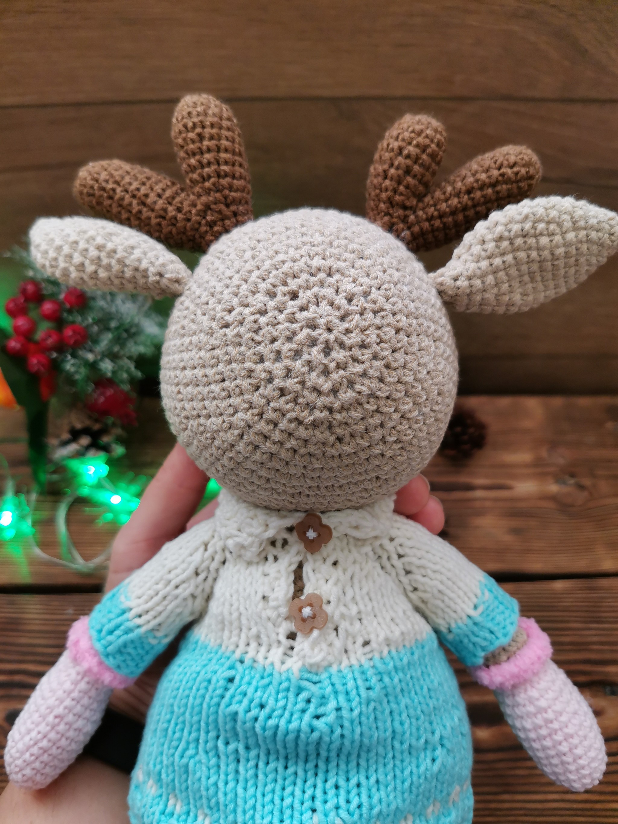 Fawn - My, Knitting, Knitted toys, Toys, Crochet, I knit, Longpost