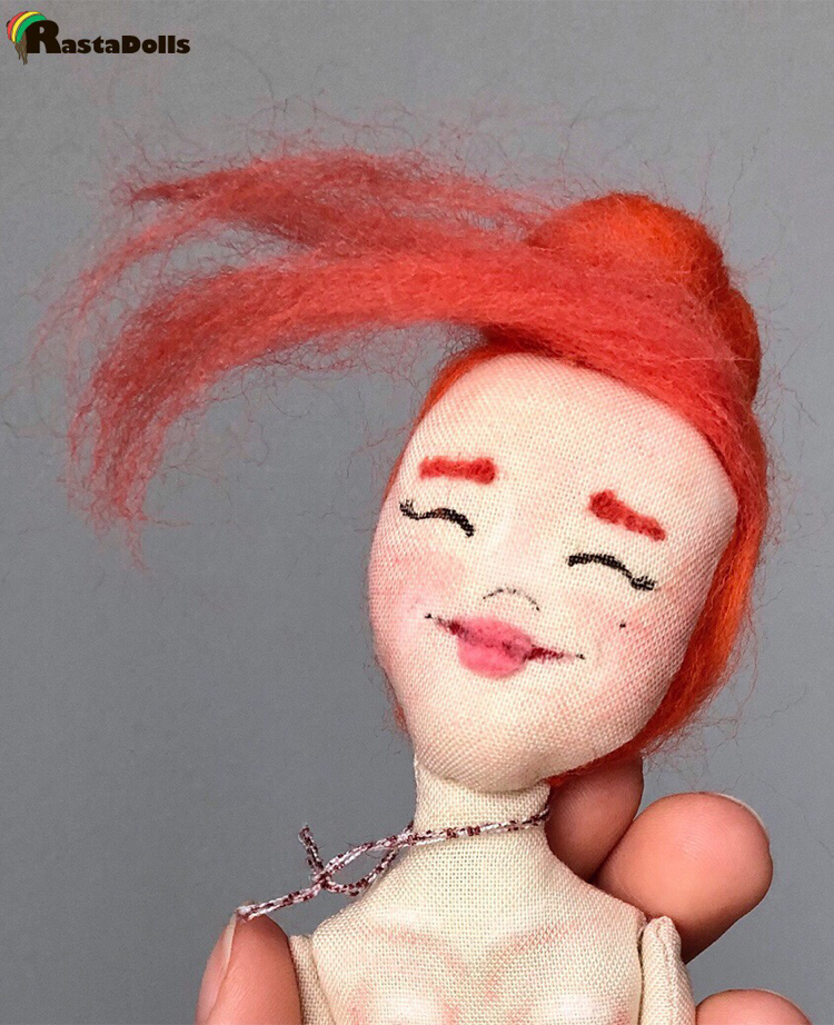 Cupid's bow - My, Doll, Interior doll, Textile doll, Handmade, Needlework without process, With your own hands, Smile, Longpost