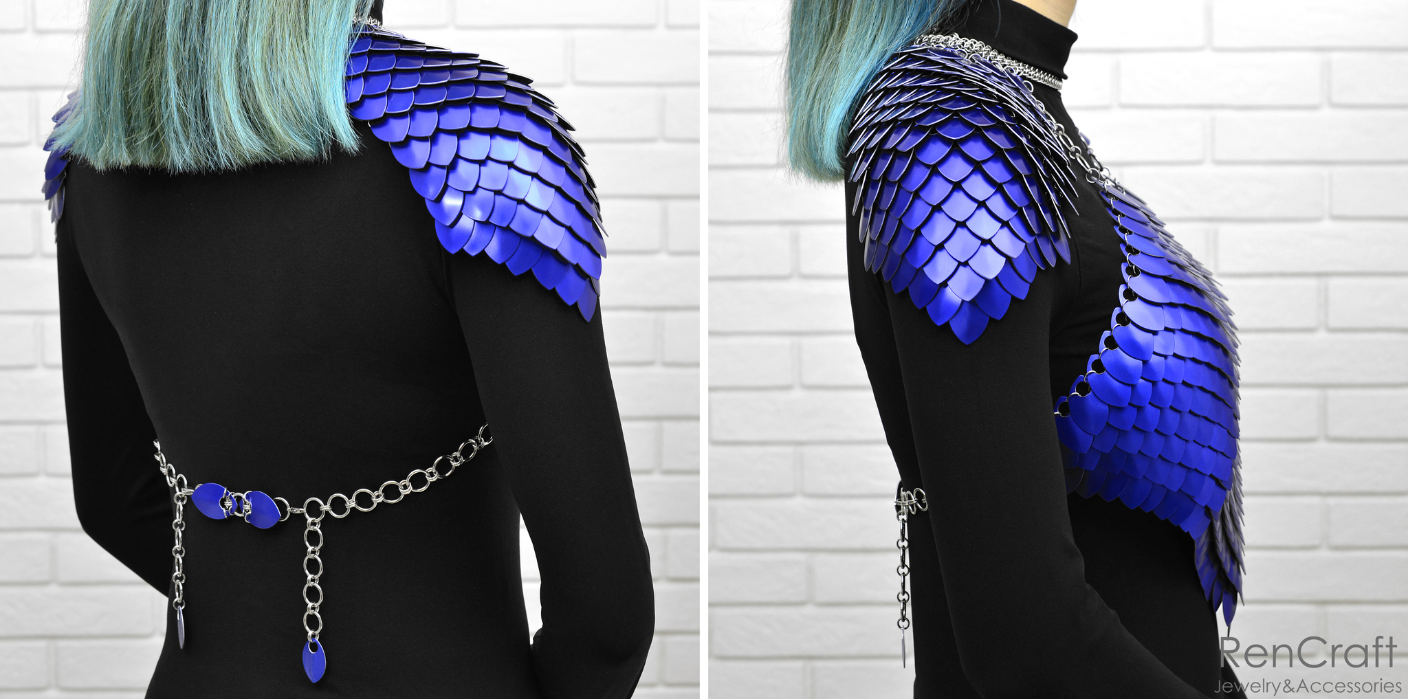 Scale armor - My, Needlework without process, Longpost, Decoration, Armor, Bib, Armored bra, Shoulders