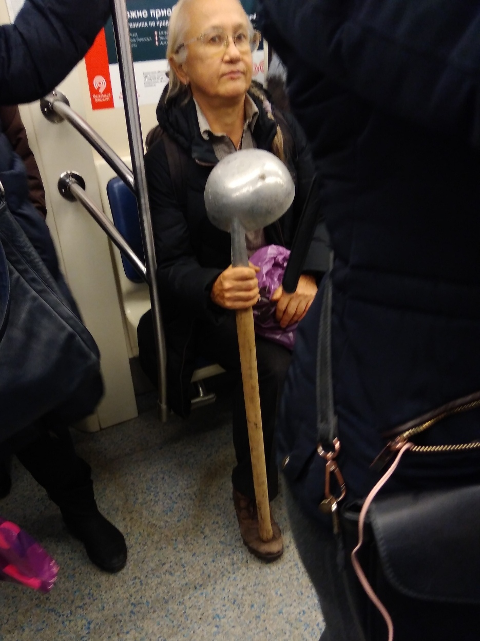 I got there successfully! - My, Dinner, Metro, Ladle 100 lvl, Пассажиры, Longpost