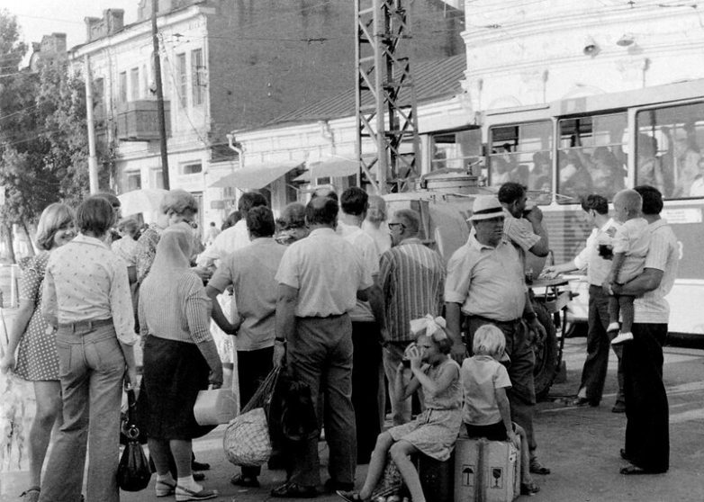 There was such a country - Queue, Old photo, the USSR, Longpost