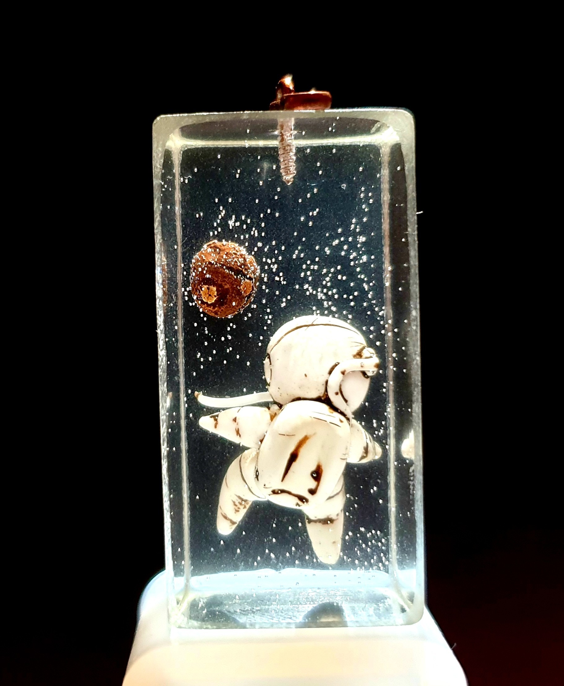 Traveler - My, Polymer clay, Epoxy resin, Space, Fantasy, Needlework without process, Longpost