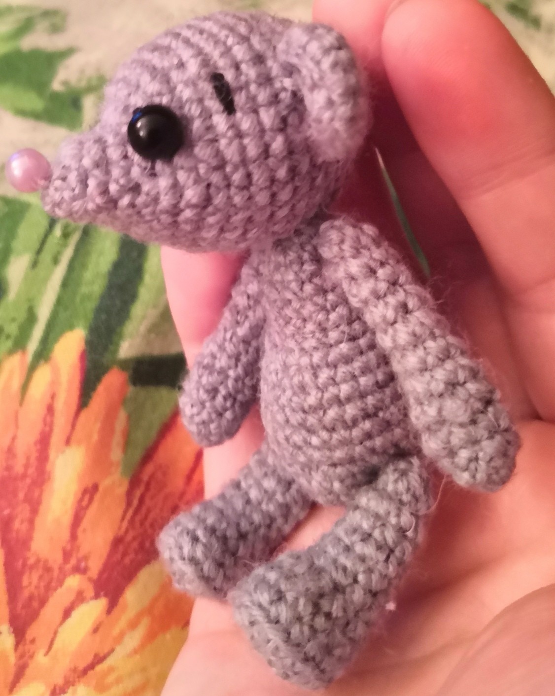 Little mouse - My, Mouse, Crochet, Knitting, New Year, Amigurumi, baby, Longpost, Needlework without process