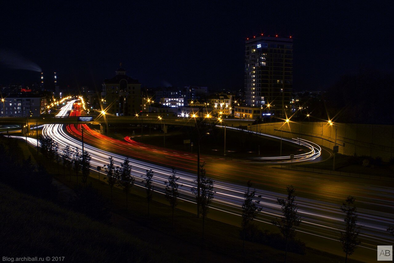 Long exposure photo of evening Kazan using a whale lens - My, The photo, Night shooting, Long exposure, Kazan, Photographer, Canon 70d, Canon, Панорама, Longpost