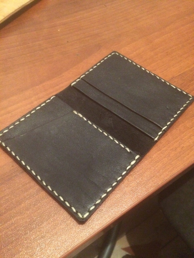 And again the cardholder - My, Needlework with process, Leather craft, Leather, Leather products, With your own hands, Longpost