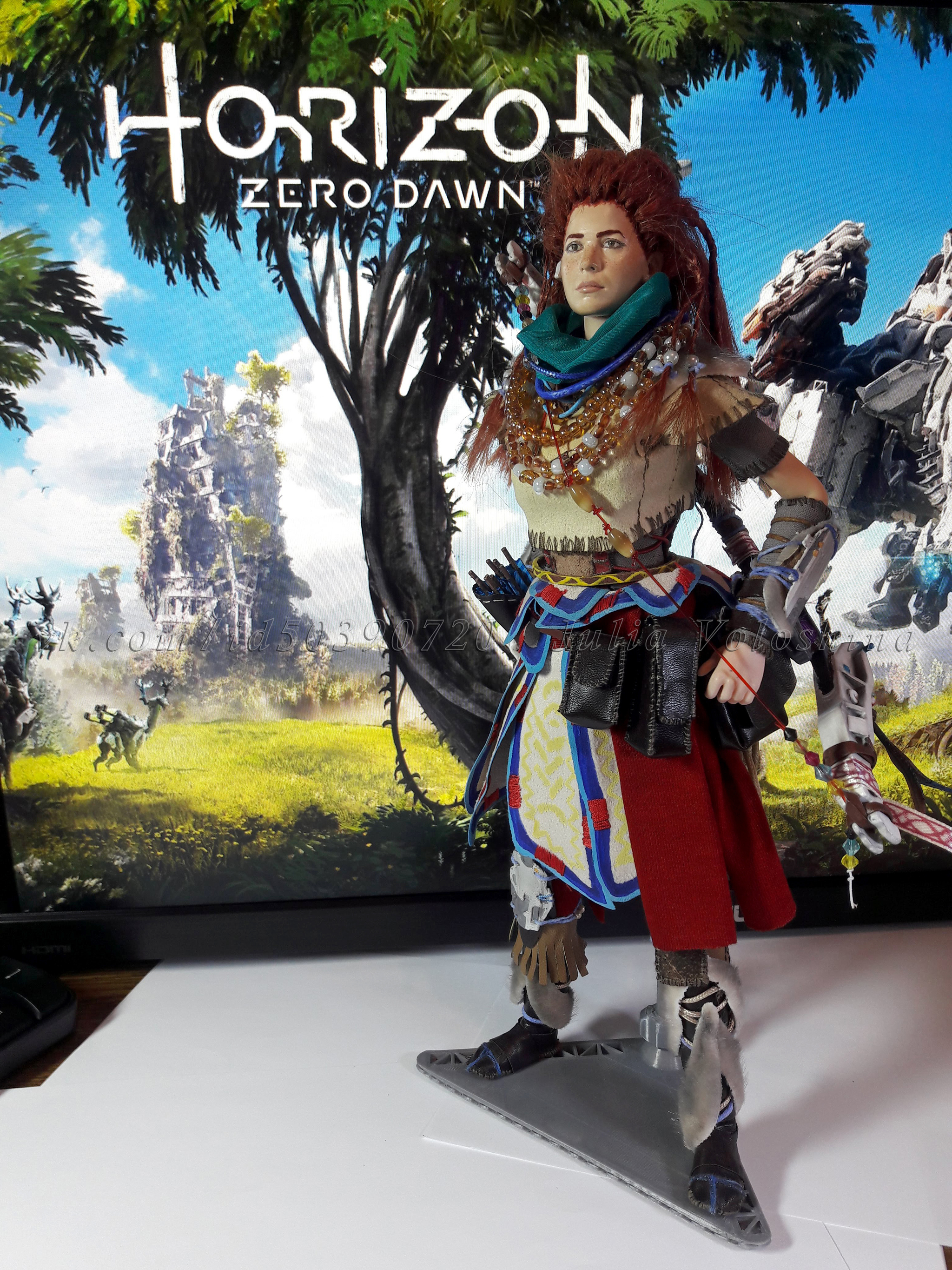 Handmade Aloy Action Figure from Horizon Zero Dawn - My, Handmade, 3D printer, Figurines, With your own hands, Horizon zero dawn, Eloy, Aloy, Games, Longpost