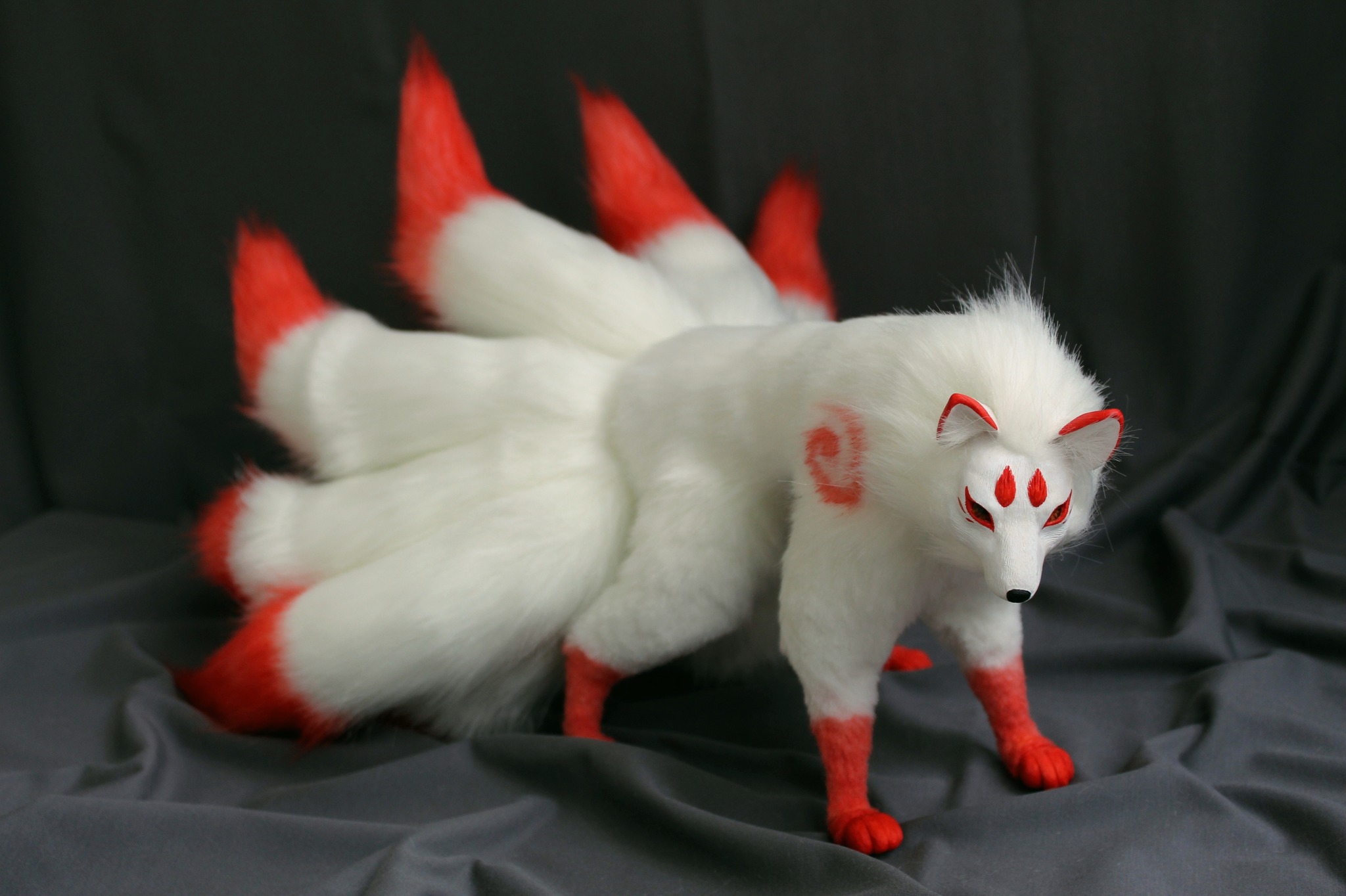 Kitsune - My, Japan, Polymer clay, Fox, Hobby, Handmade, Needlework without process, Longpost