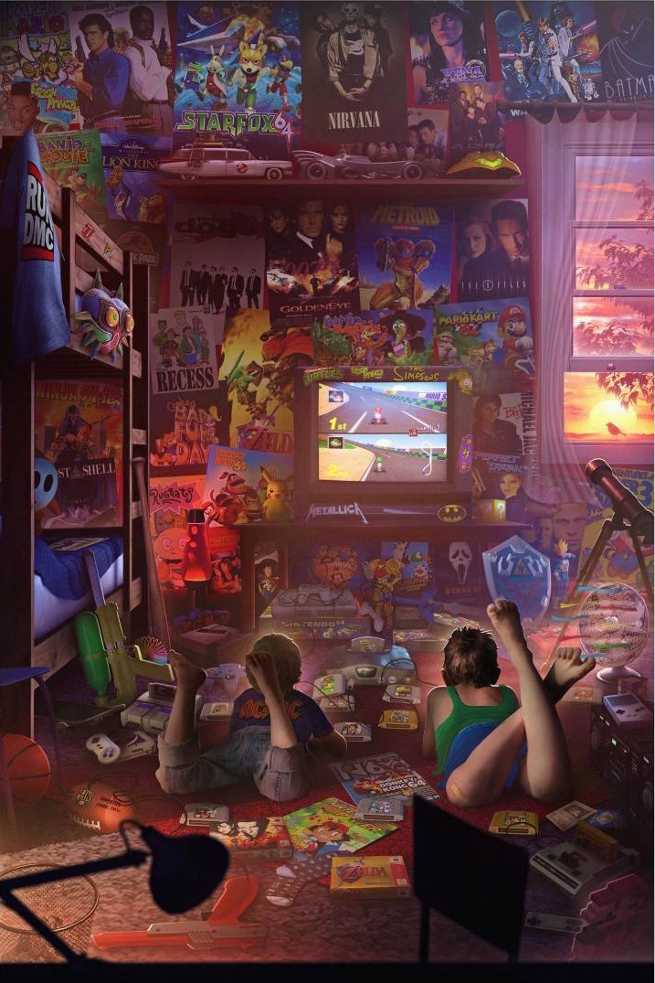 A post of pinching nostalgia - Nostalgia, Games, Computer games, Video game, Art, Rachid Lotf, Longpost, Retro