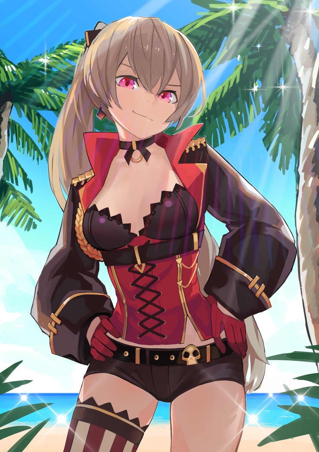 Jean Bar - Anime art, Art, Azur lane, Jean Bart, A selection, Longpost, Anime