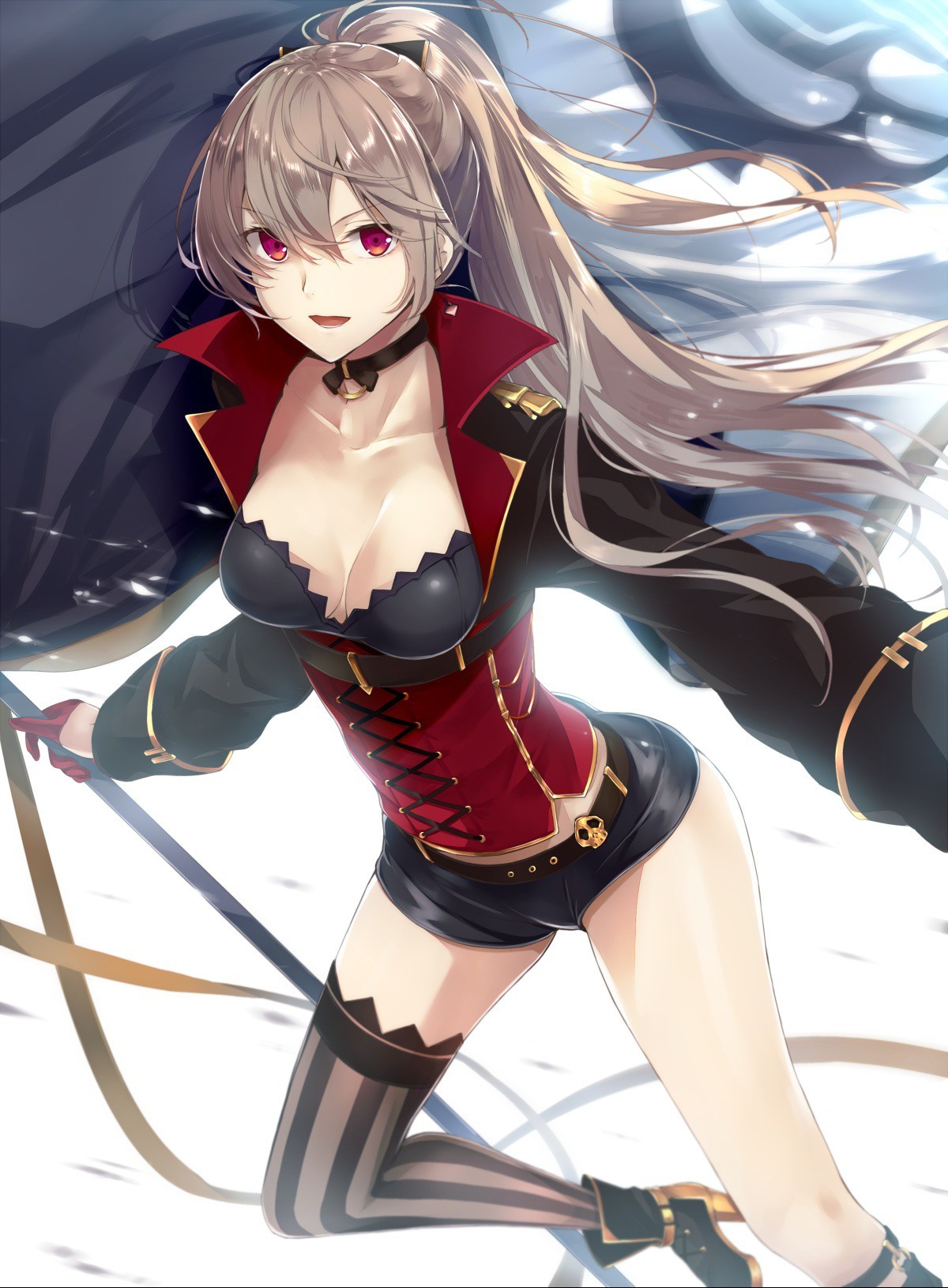 Jean Bar - Anime art, Art, Azur lane, Jean Bart, A selection, Longpost, Anime