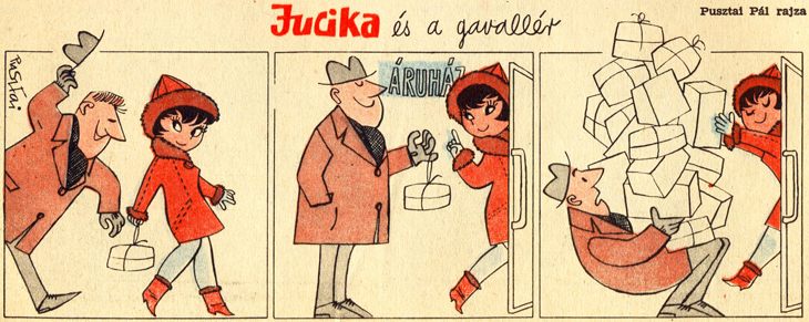 “Jucika” - the social block had its own 4 koma, with everyday problems and eti! (Part No. 2) - Hungary, Retro, Comics, Without words, 60th, 70th, Humor, Longpost, Jucika