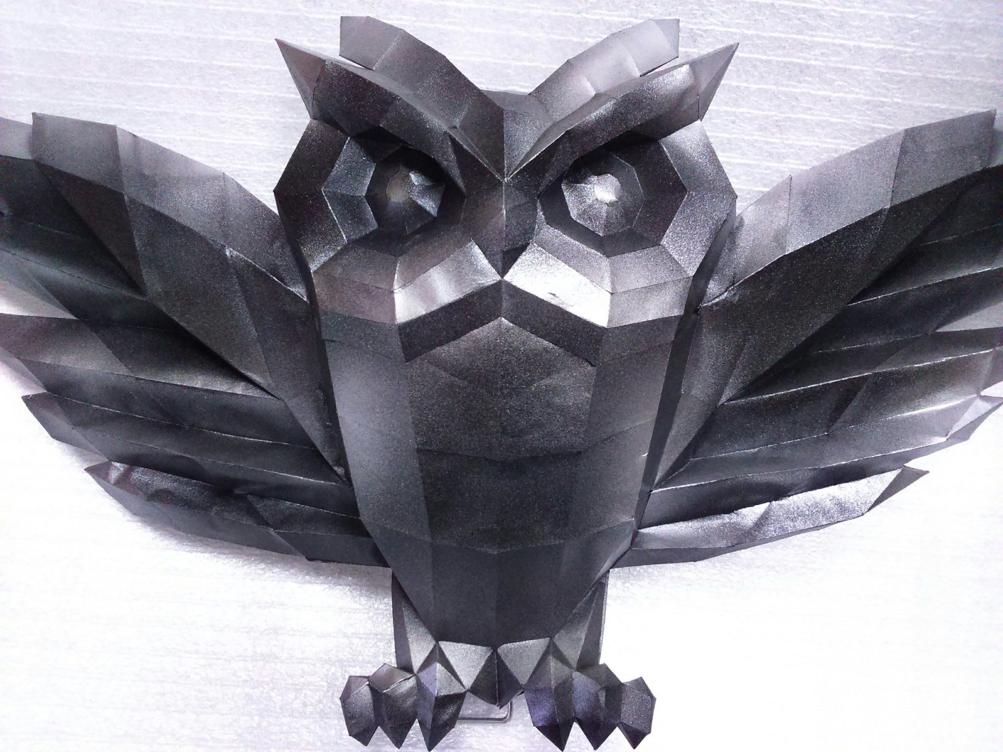 Greetings from Hogwarts. - My, Papercraft, Paper, Owl, Longpost, Needlework without process