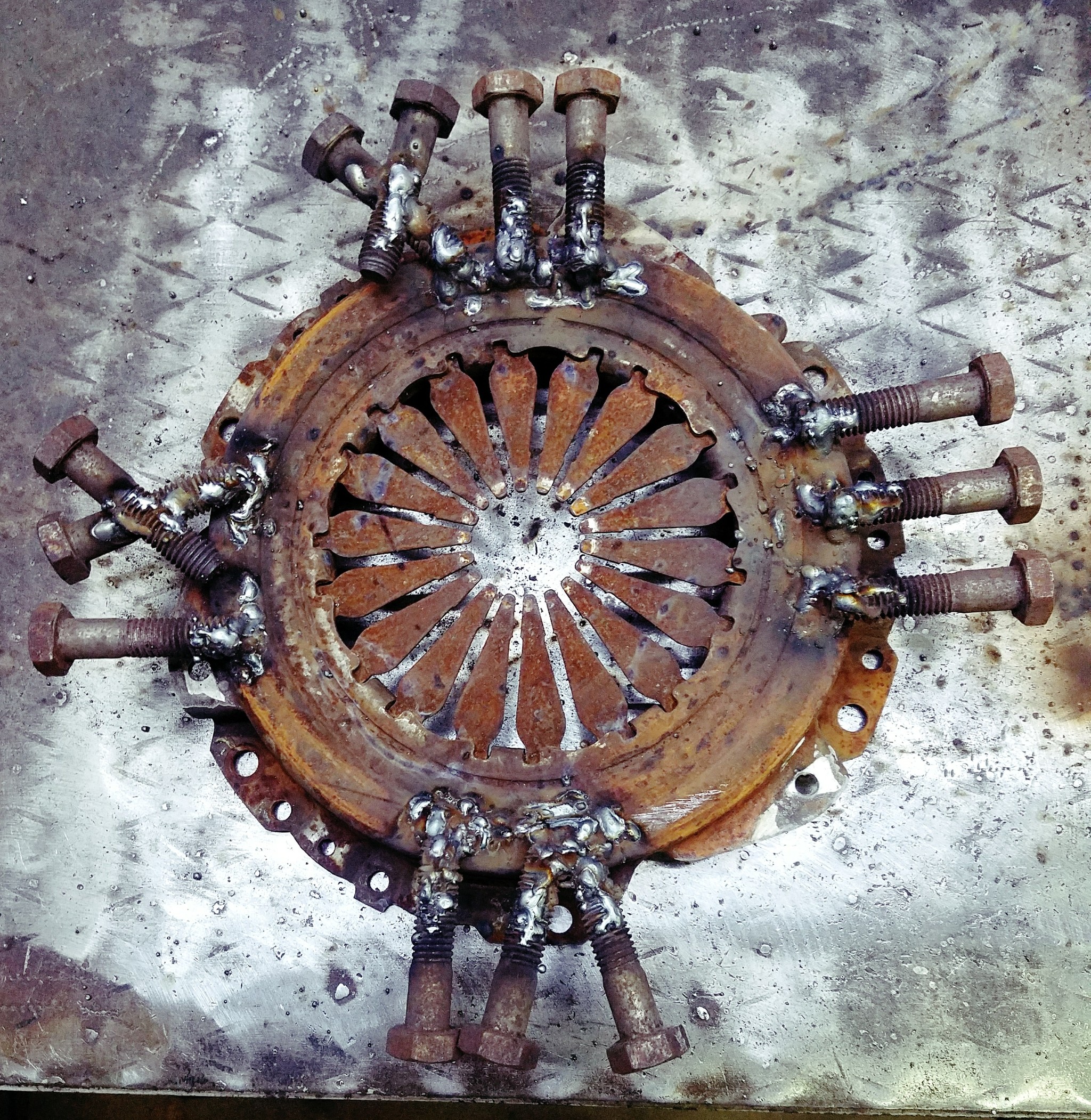 What does clutch repair entail? - My, Clock, Auto, Welding, Rust, Garage, Needlework, With your own hands, Longpost