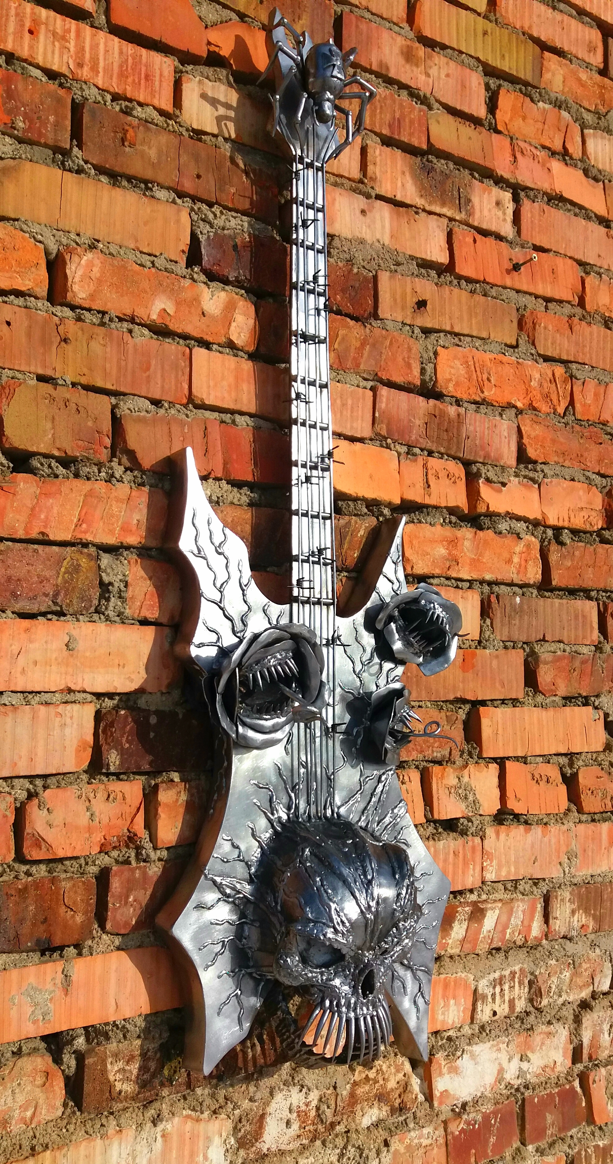 Subject decoration made of metal, “Flourishing of the Soul,” - My, Needlework without process, Handmade, Metal products, Welding, Rock'n'roll, Metal, Longpost