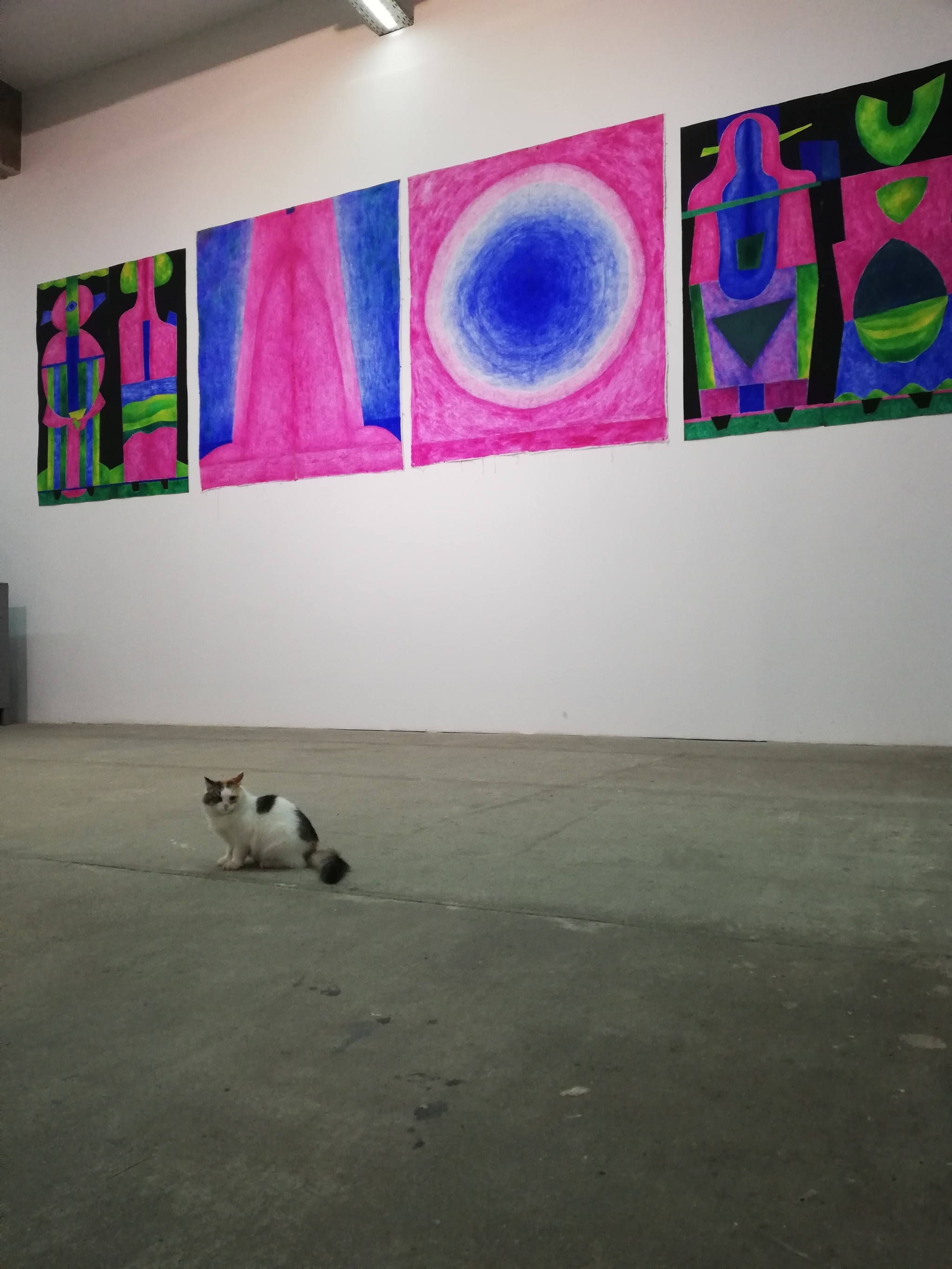 Cats and art - My, cat, Art, Love