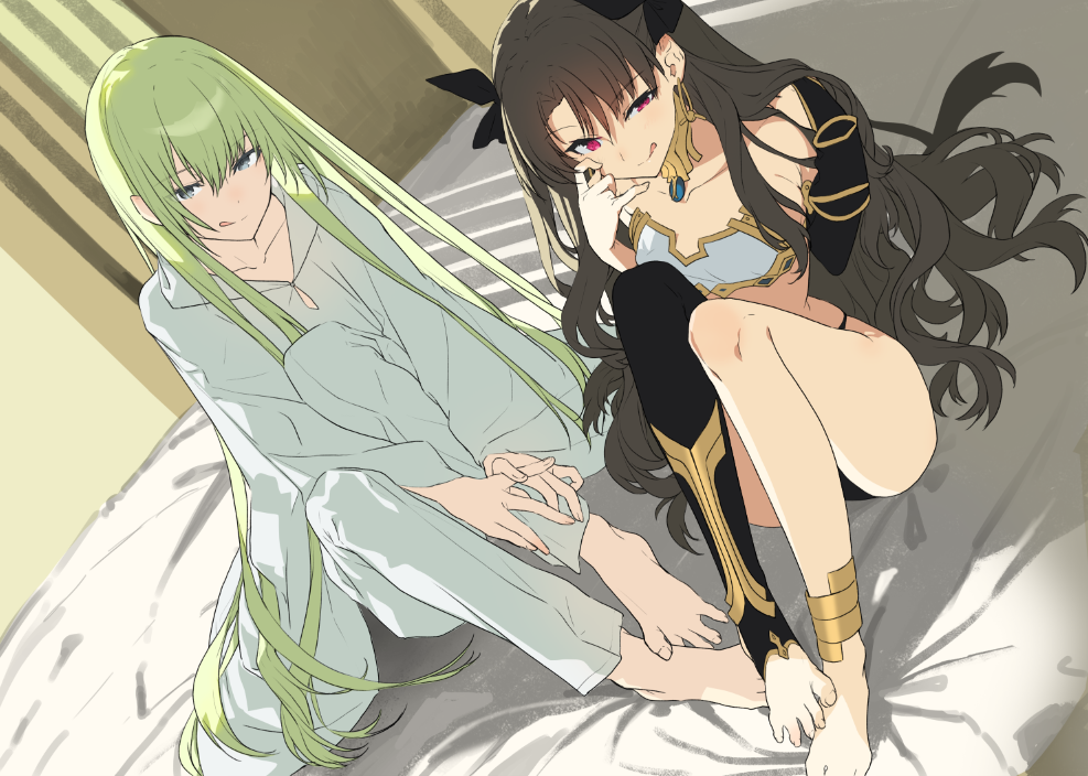 And one of them is a ladder (°°) - Anime, Anime art, Fate grand order, Ishtar, Enkidu