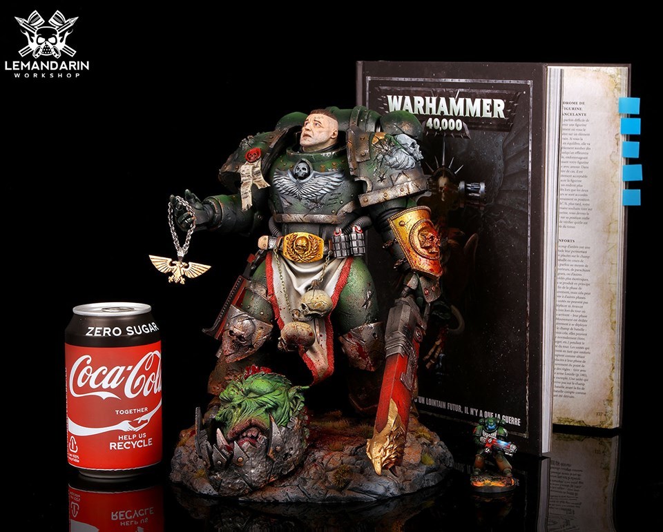 The finished version of the post about Rammshatainmarin =) - My, Warhammer 40k, Sculpture, Resincast, The statue, Longpost