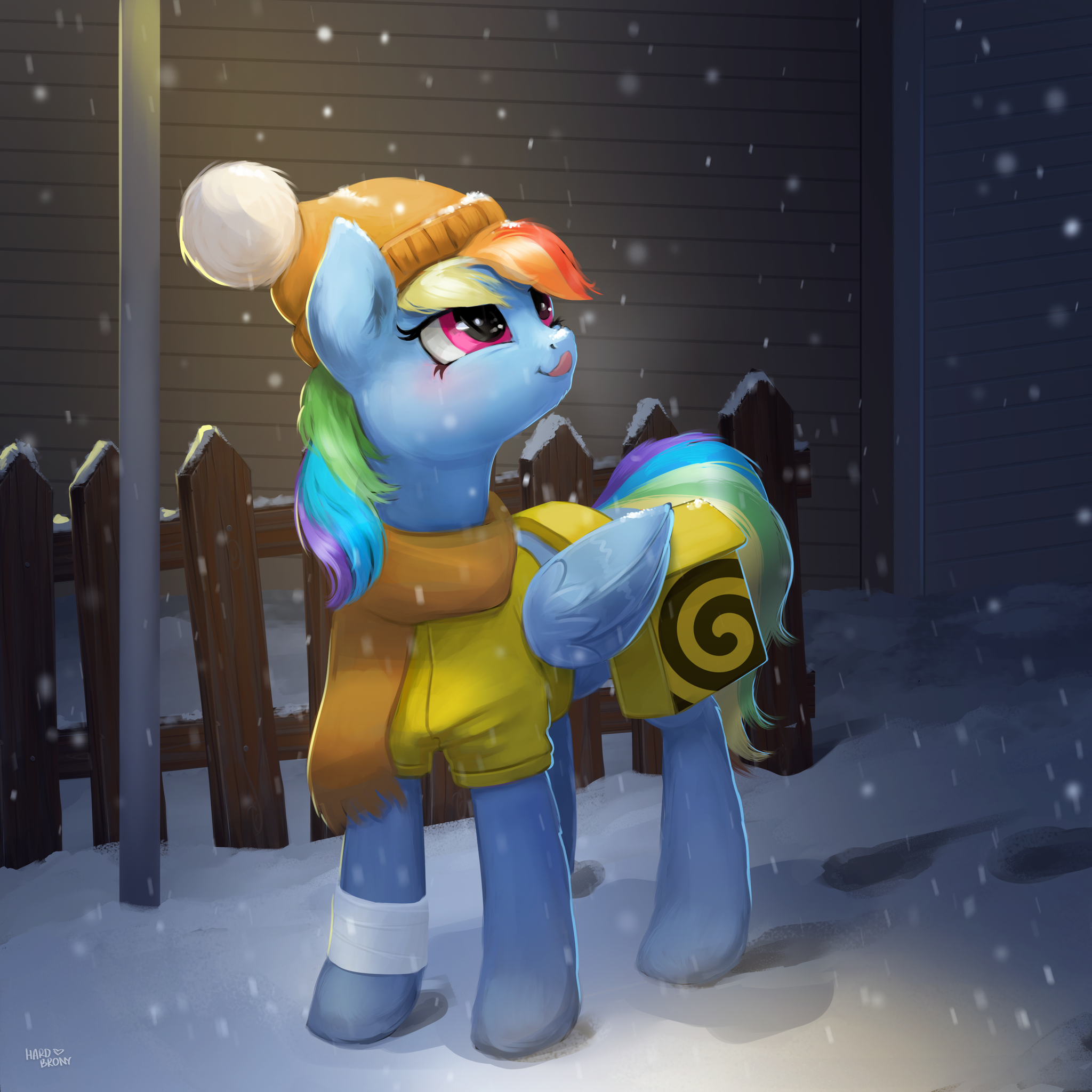 Снежок - My Little Pony, Rainbow Dash, Hardbrony