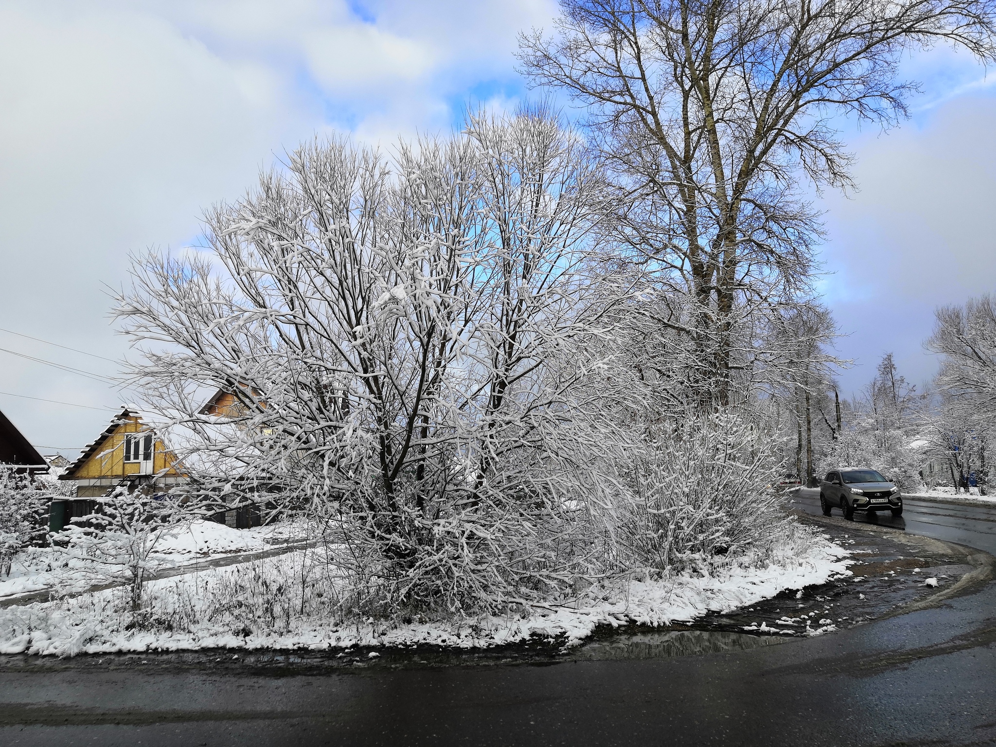 Winter landscape - My, Winter, freezing, Snow, Longpost