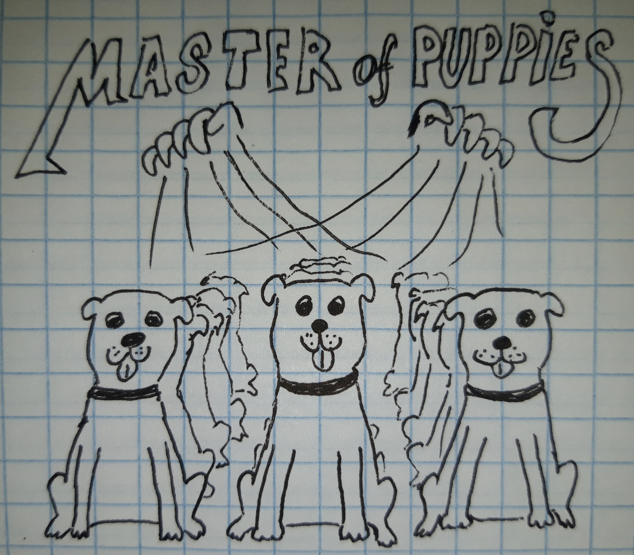 Master of puppies - Моё, Юмор, Музыка, Metallica, Masterofpuppets, Шутка, Мемы, Щенки, Рок